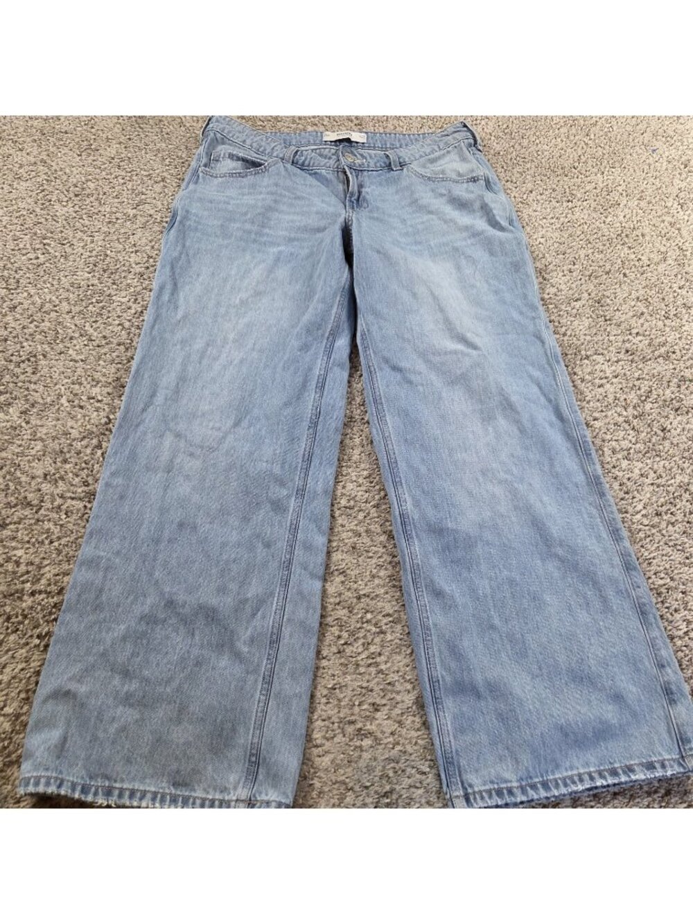 Hollister Jeans Womens 12 Low Rise Baggy Denim Medium Wash